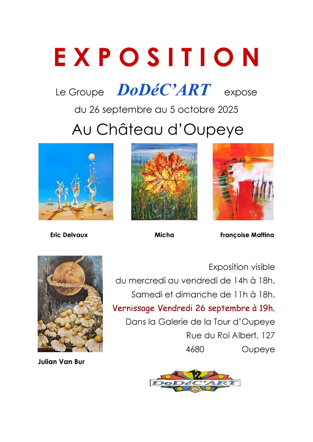 Exposition Château d'OYPEYE